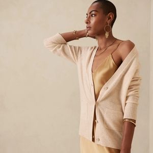 Banana Republic Gianna 100% Cashmere Cardigan in Blue